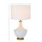 Hello Honey® 27" White & Gold Ceramic Table Lamp